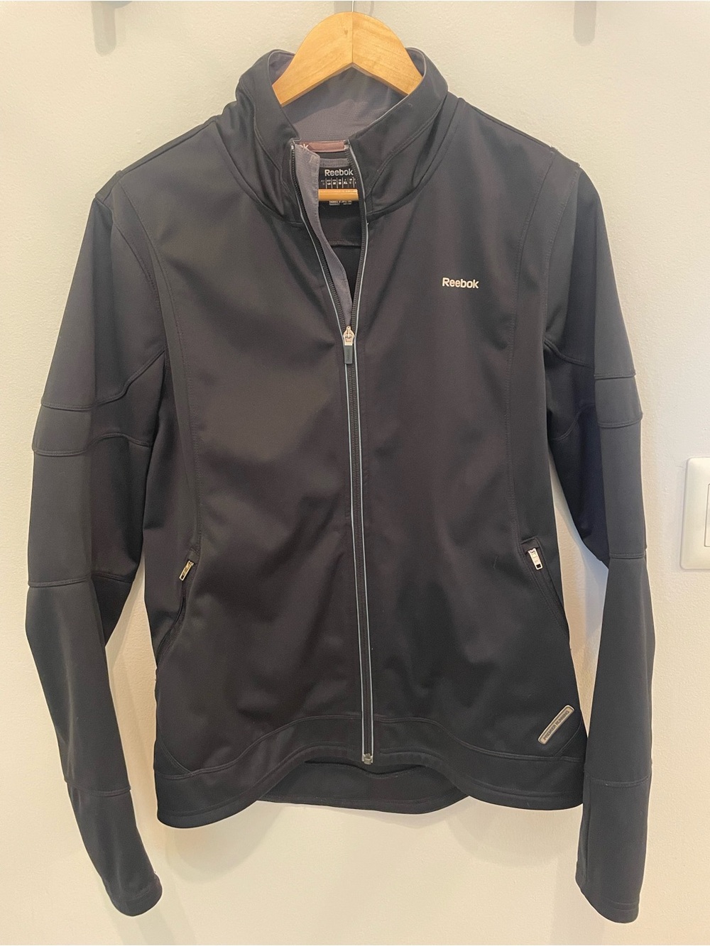 Reebok Black and Gray Performance Jacket